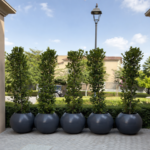 Eco friendly cylendrical plastic pots for garden